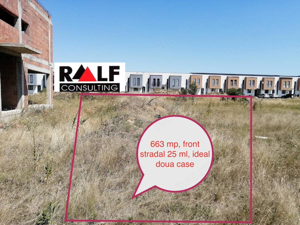 Ocazie! Teren de vânzare în Giroc, zona noua în curs de urbanizare se pot construi doua case, 663 mp