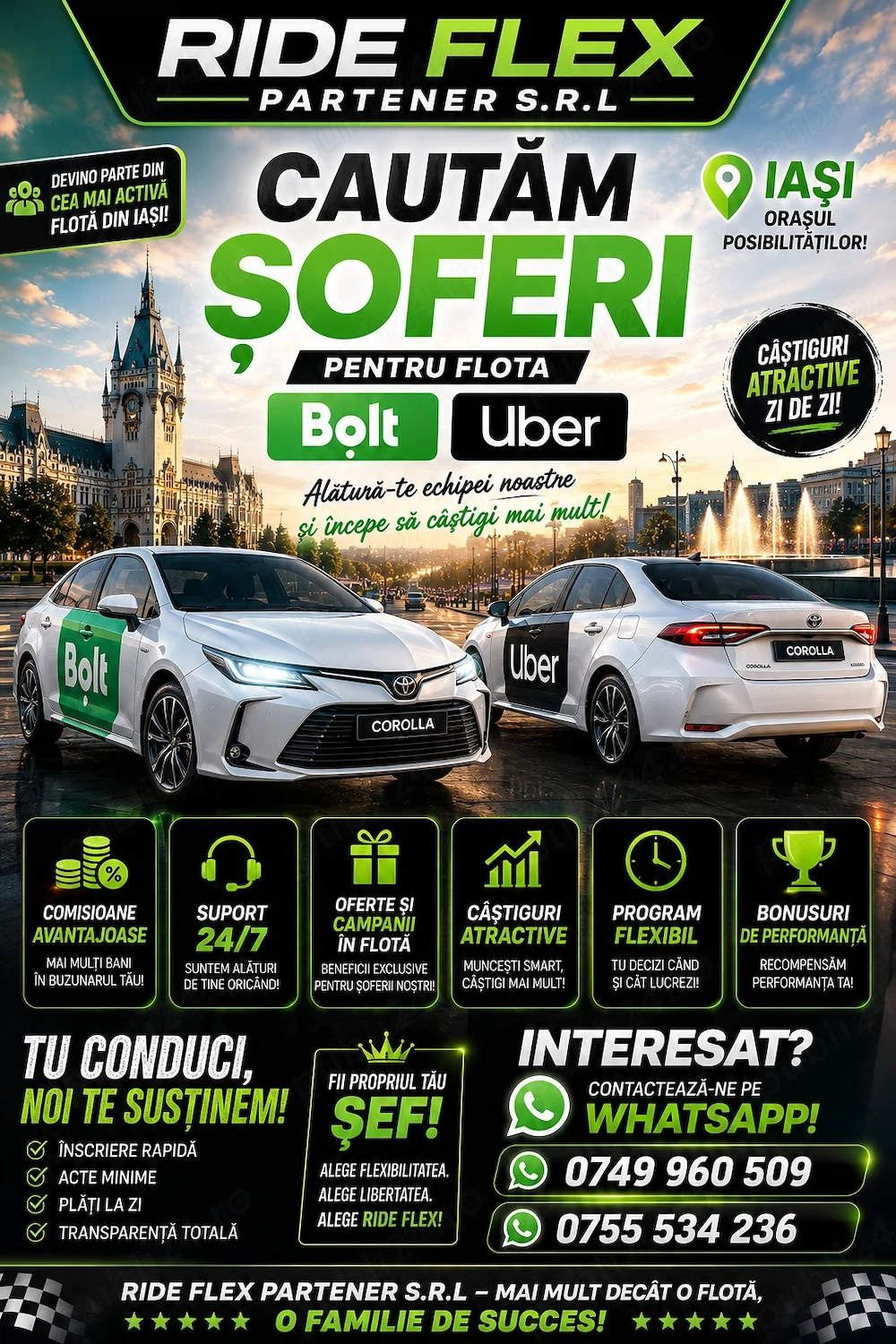 flota autorizata Bolt Uber isi mareste echipa 