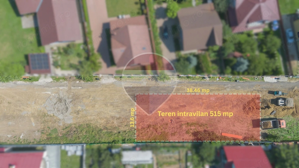 Teren 515 mp cu proiect de casă și autorizație în curs – Bod