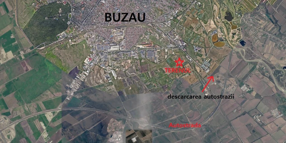 Teren intravilan 4 ha Zona Industriala Buzau, Dubla deschidere, Ideal investitie