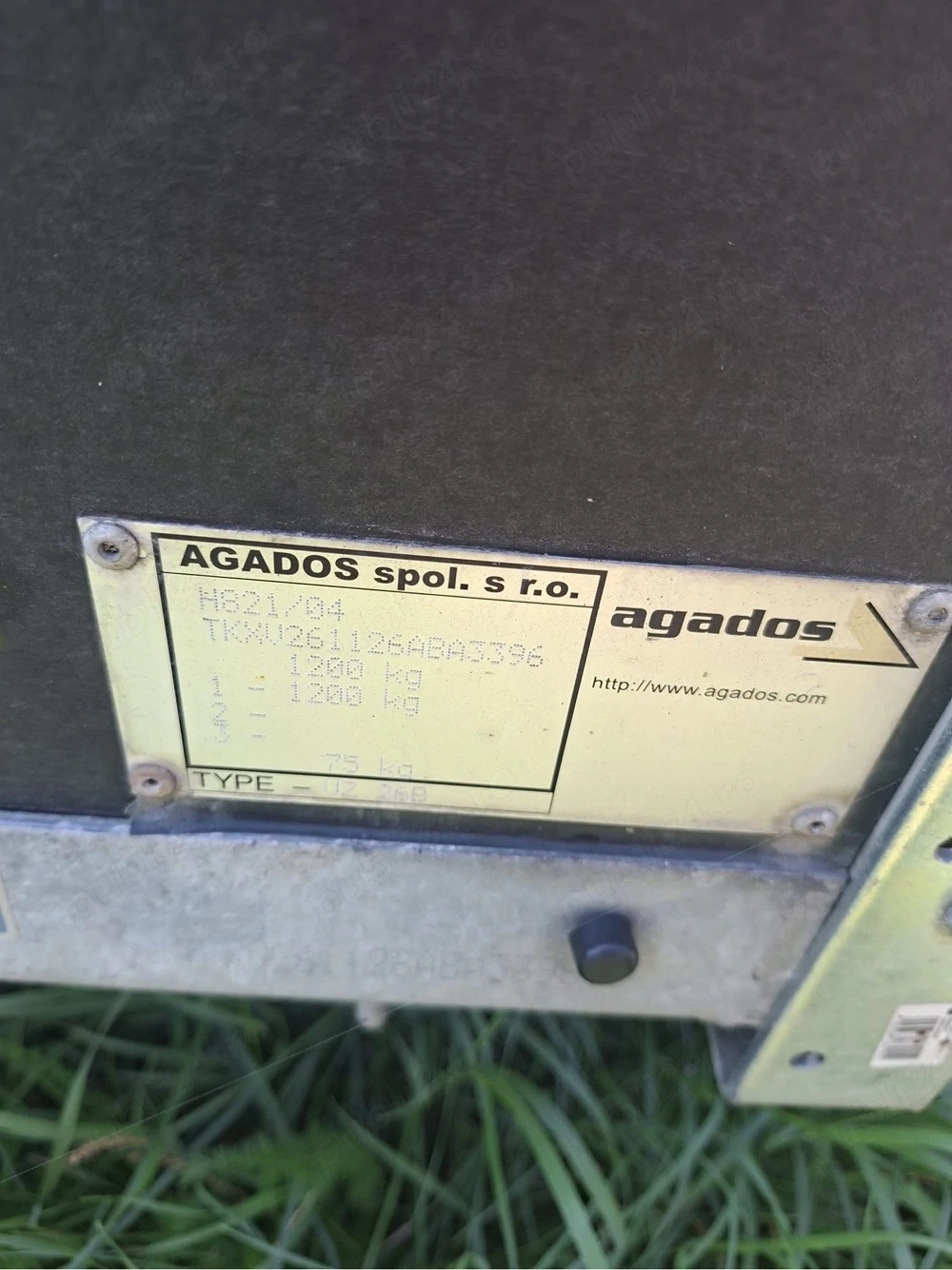 Vand remorca carosata 1200kg
