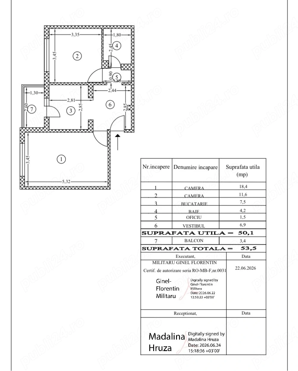 Apartament 2 camere, decomandat. Metrou Aparatorii Patriei.