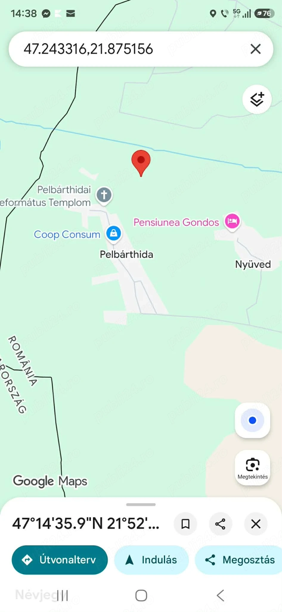 Vand teren arabil 2 hectare in zona Parhida