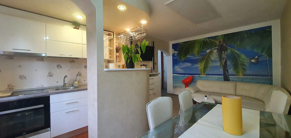 Apartament de inchiriat -  Etaj 1 - 2 dormitoare + living - Liceul Pedagogic - Sistem dual încălzire