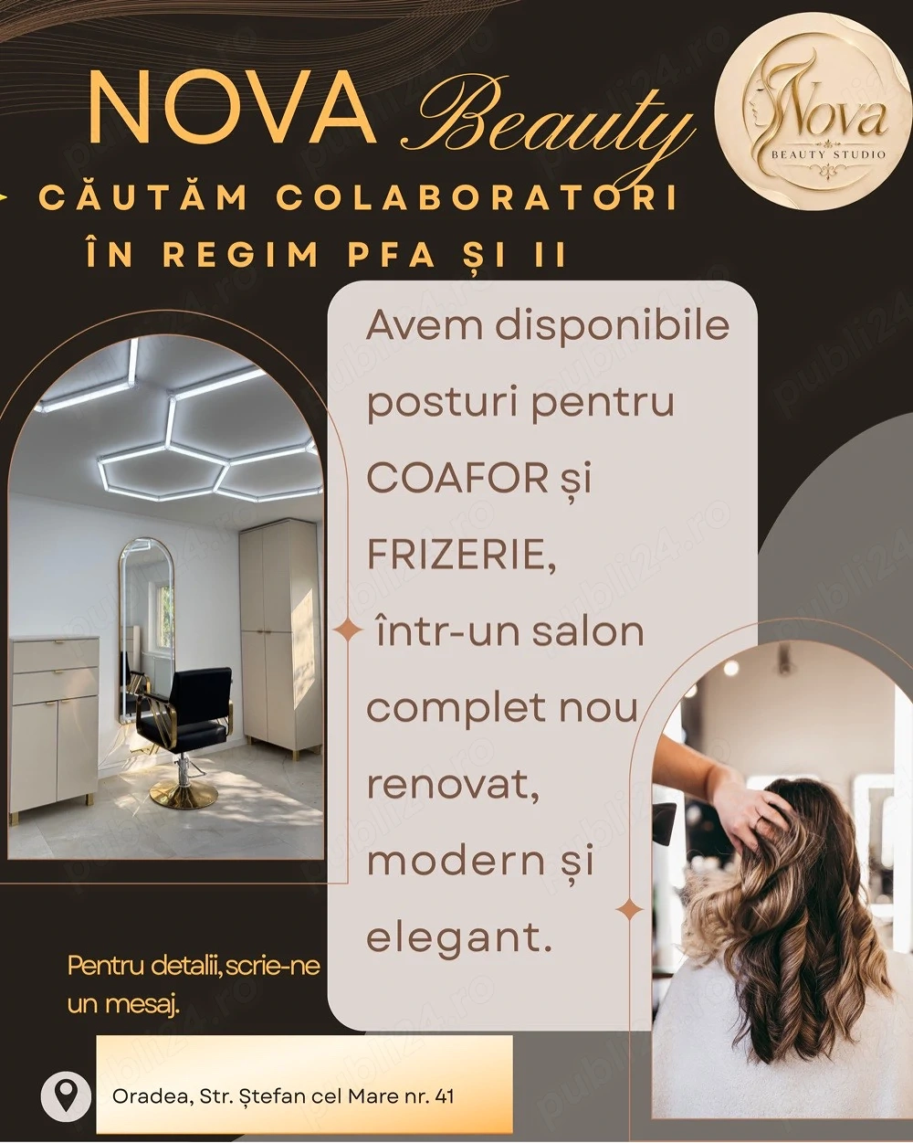 post disponibil coafor frizerie oradea 