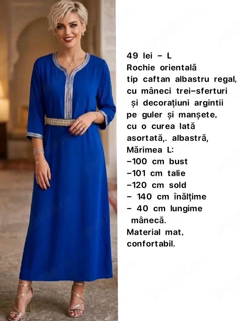 Rochie orientală, tip caftan, L