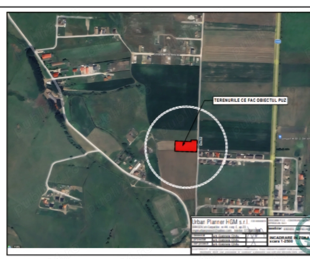 Particular, vand in Sanpetru teren intravilan pt 6 locuinte intre 420-485 mp, front stradal 15m 