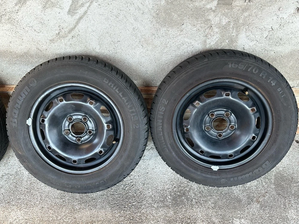 Set jante R14 anvelope 165 70 r14