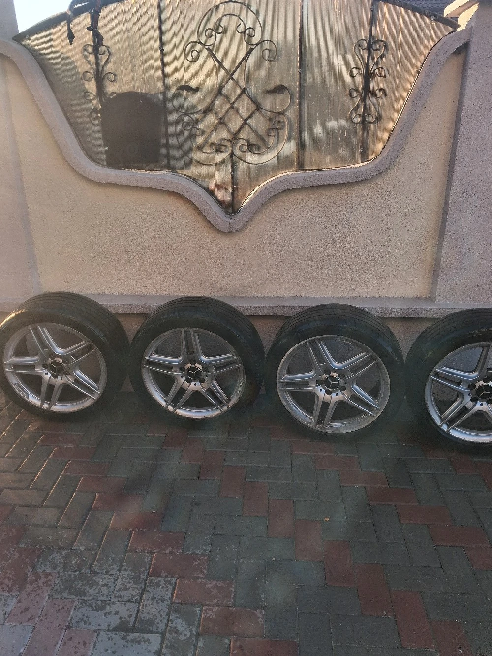 Vand jante 5X112 R18 cu anvelope (Mercedes) 