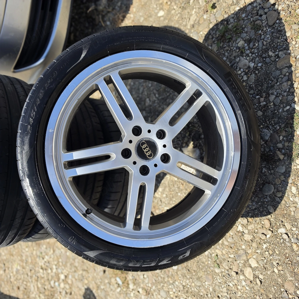  Jante Aluminiu R19 (5x112) + Anvelope de Vară Pirelli (DOT 2023) 