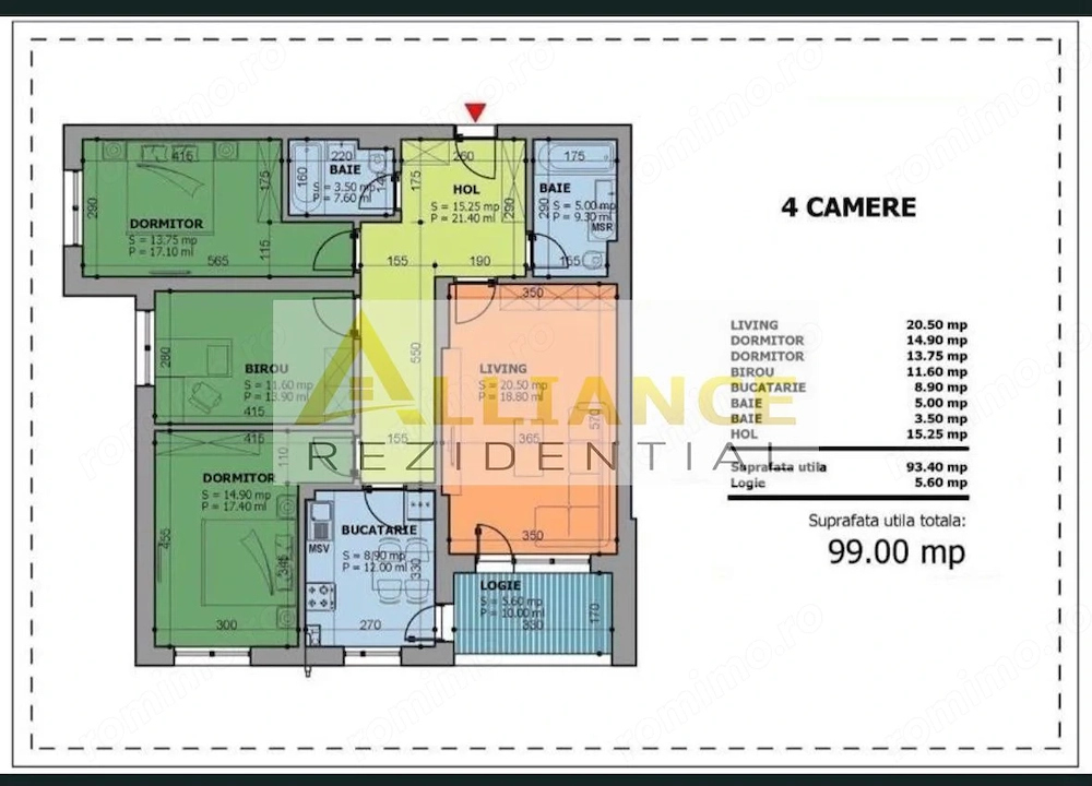 Vând apartament 4 camere | 99 mp | Bloc 2023 | Etaj 1