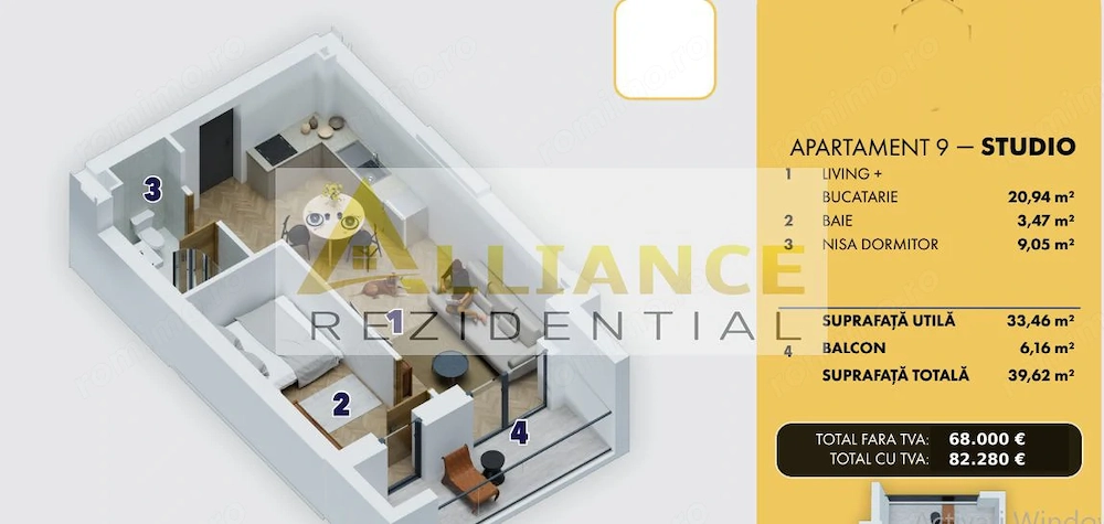 Apartament 2 camere | Popești-Leordeni | 7 minute  metrou Berceni