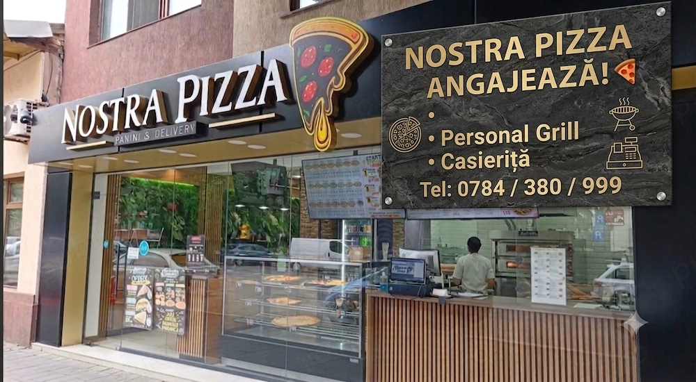  pizzeria nostra angajează pizzar cu experiență!   str. mihail sebastian nr. 30a, bucurești, s