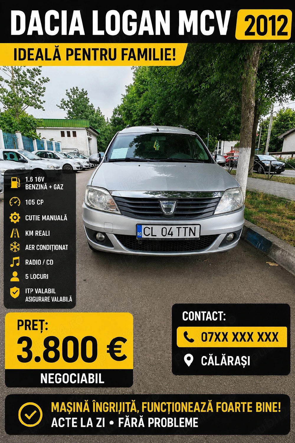 Vând Dacia Logan Mcv 