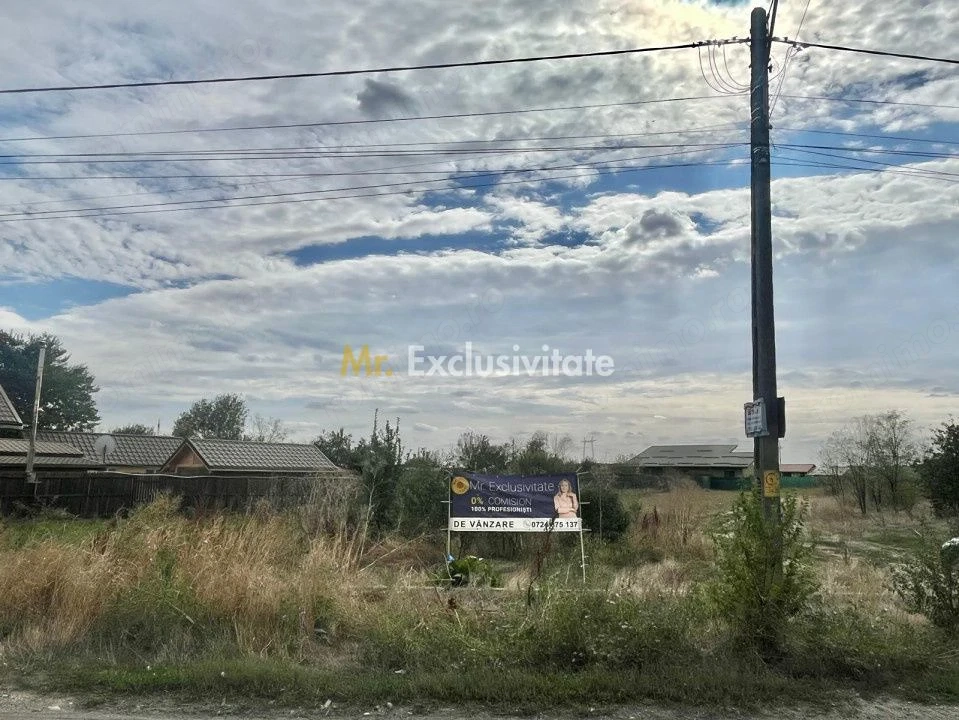Teren cu proiect de casa pe parter langa Bucuresti