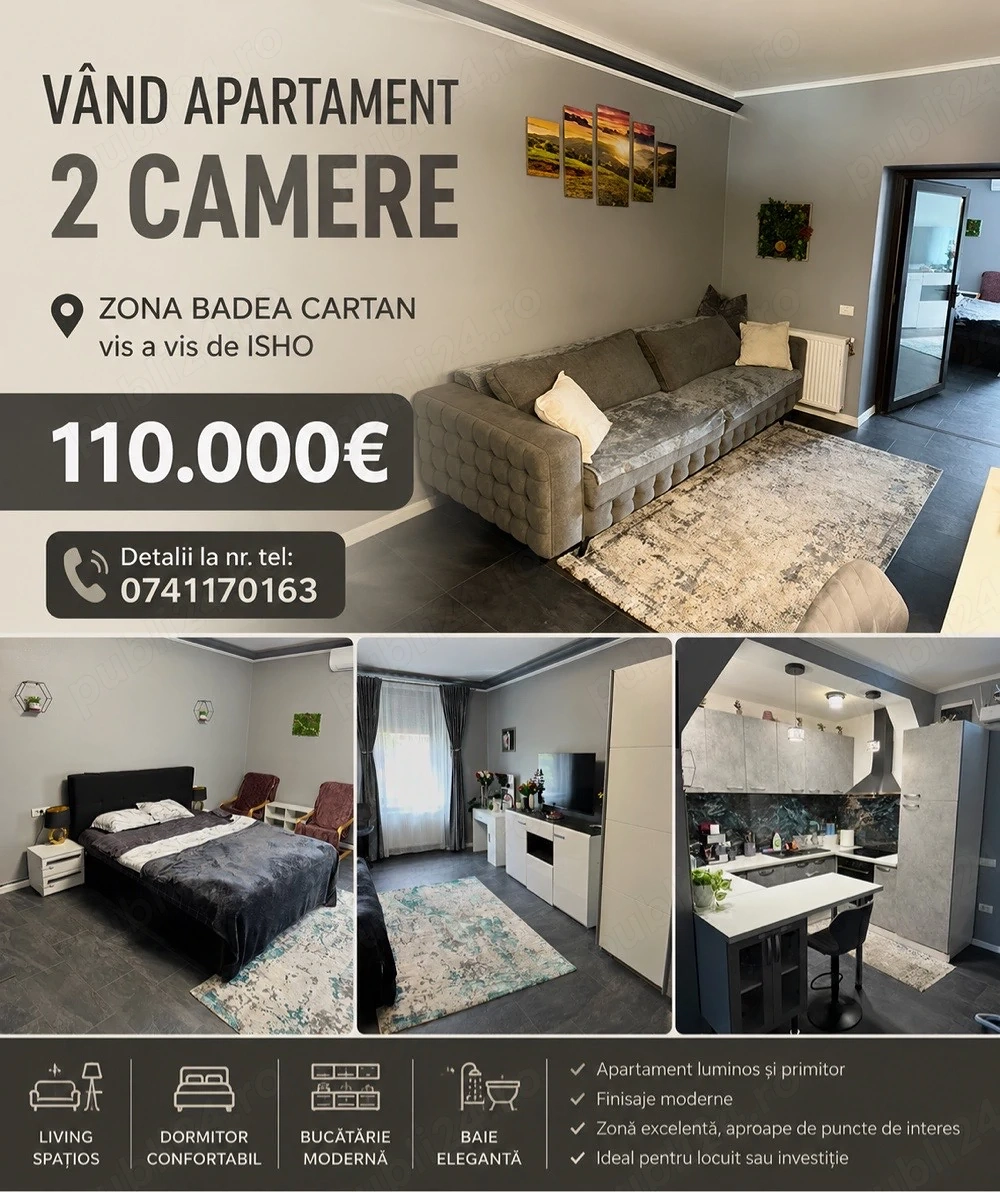Propietar, vand apartament renovat & mobilat