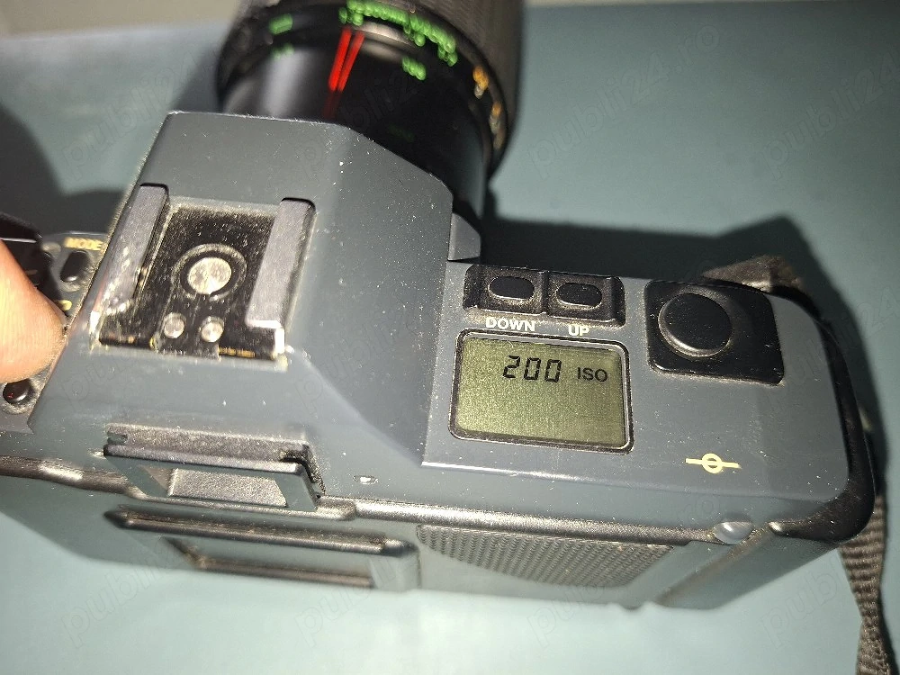 aparat foto Canon T70 + obiectiv Makinon MD Macro, functional, vintage
