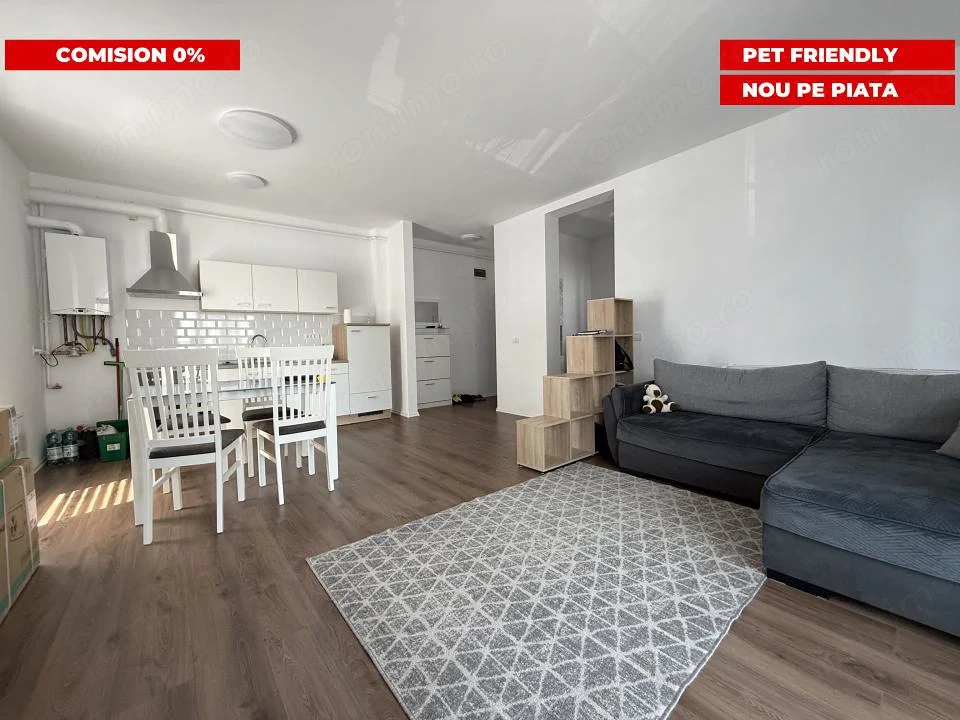 Apartament 2 camere, etaj 1/3, centrala, aer conditionat- Hotel IQ- Giroc
