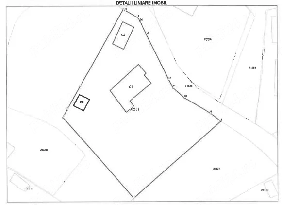 Casa + teren 1.490 mp intravilan, Puscasi, Vaslui   intabulat, fara sarcini