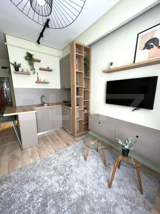 Apartamnt cu o camera, 21 mp,  complet renovat, zona Calea Floresti 