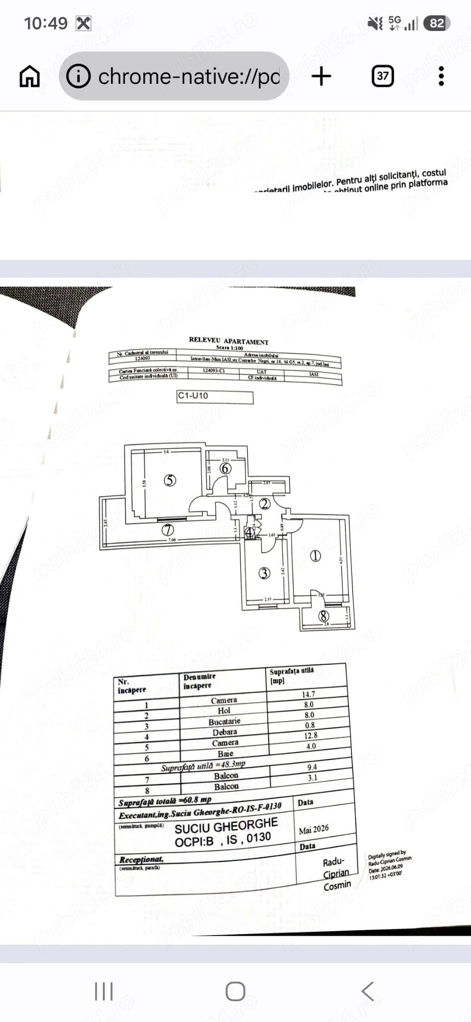 Vând apartament  Iasi  Zona Hala Centrală