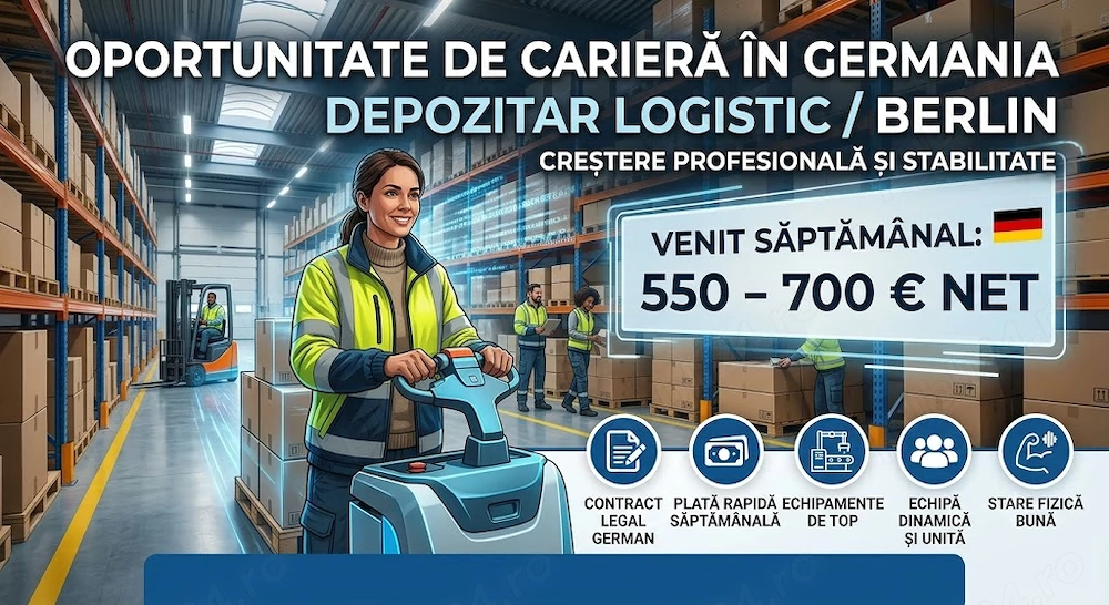 Căutăm Colegi în Echipa de Logistică   Berlin!
