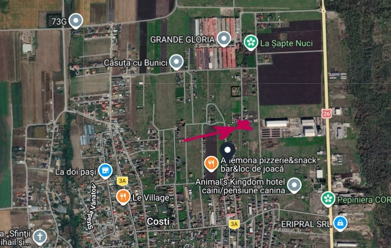 Vând teren intravilan, ideal pentru construcție casă în Satu Costi, comuna Vânători.