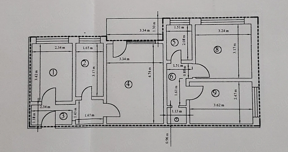 Apartament cu 4 camere in zona Darmanesti