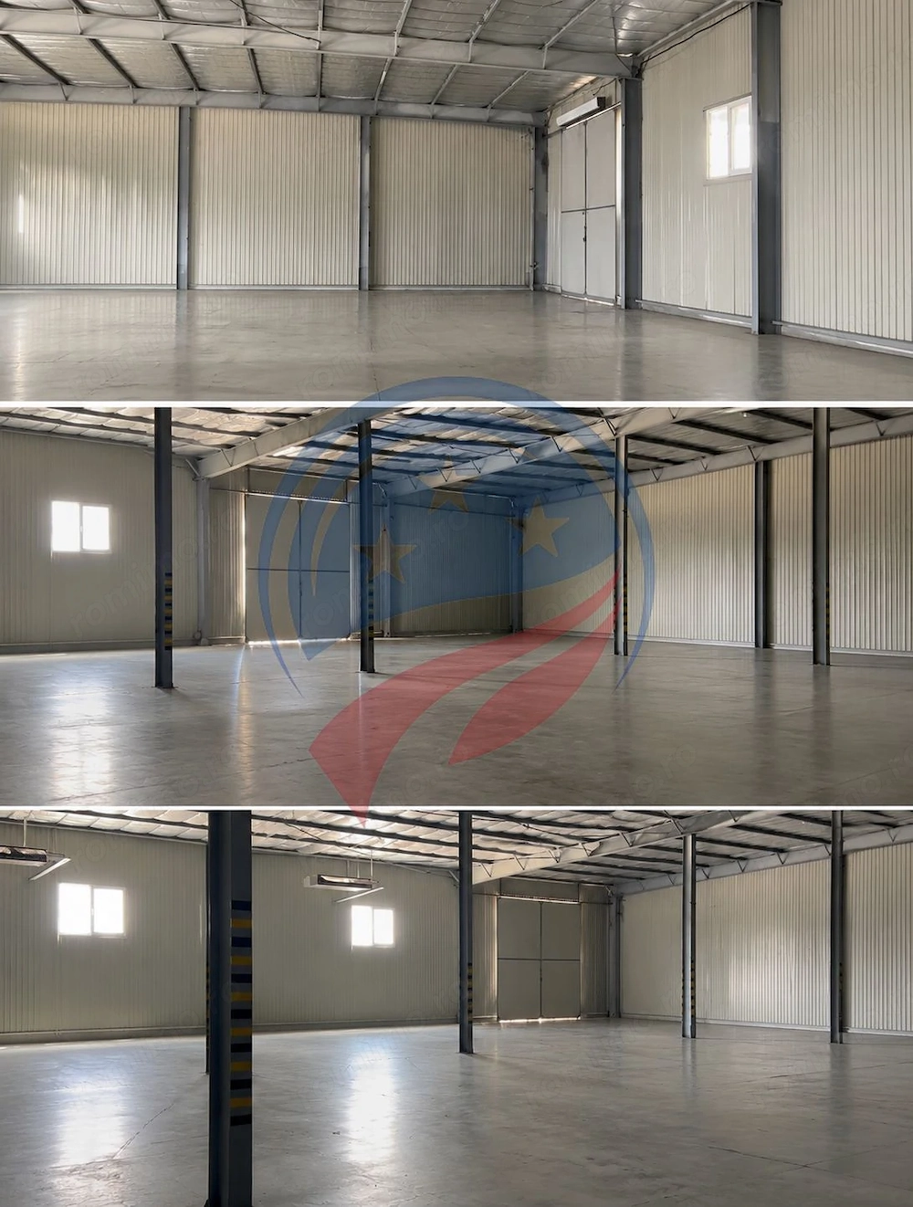Hală industrială 600 mp de închiriat – acces TIR pe două laturi, parcare mare