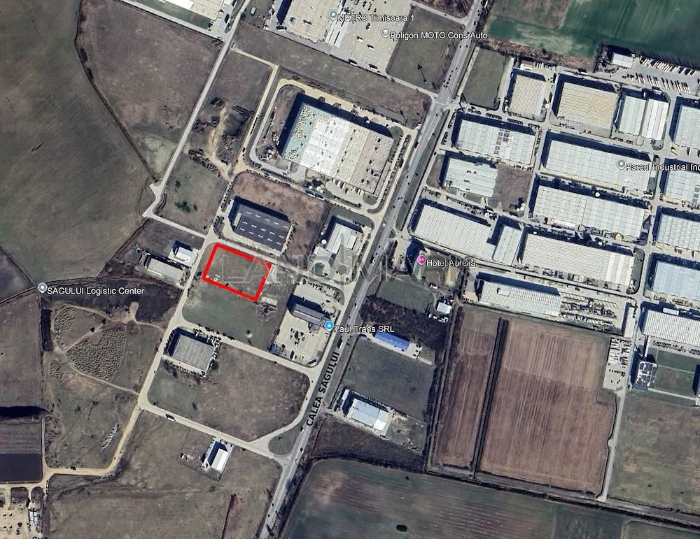 COMISION 0% Teren INDUSTRIAL SERVICII de vanzare in zona SAGULUI