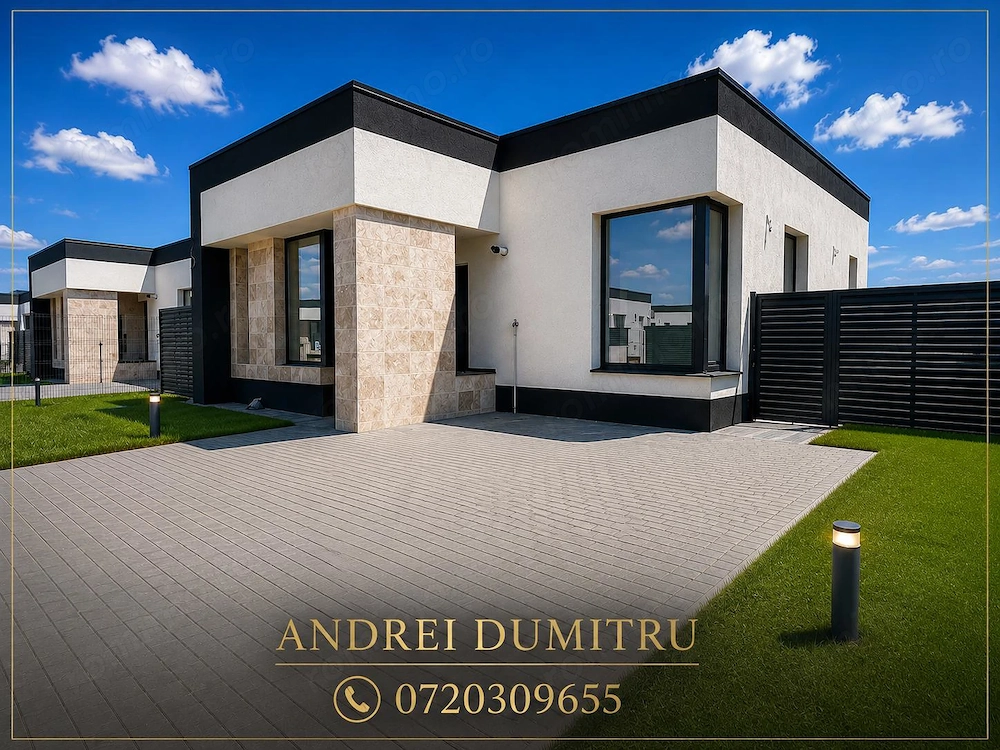 Casă individuală Parter | 4 camere | Teren 500 530 mp | Încălzire în pardoseală | Comuna Berceni