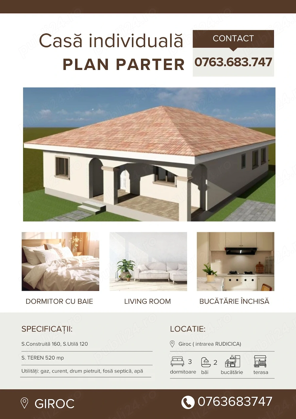 Casa individuala plan parter