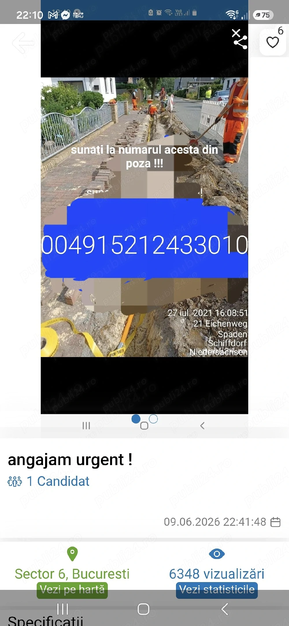 Angajam Urgent in Germania !!! ( )