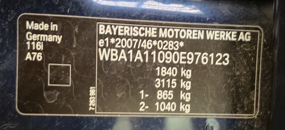 vând BMW ser1 