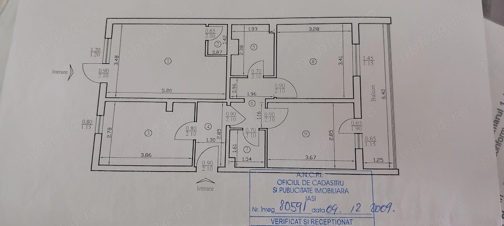 Inchiriere apartament    spațiu 