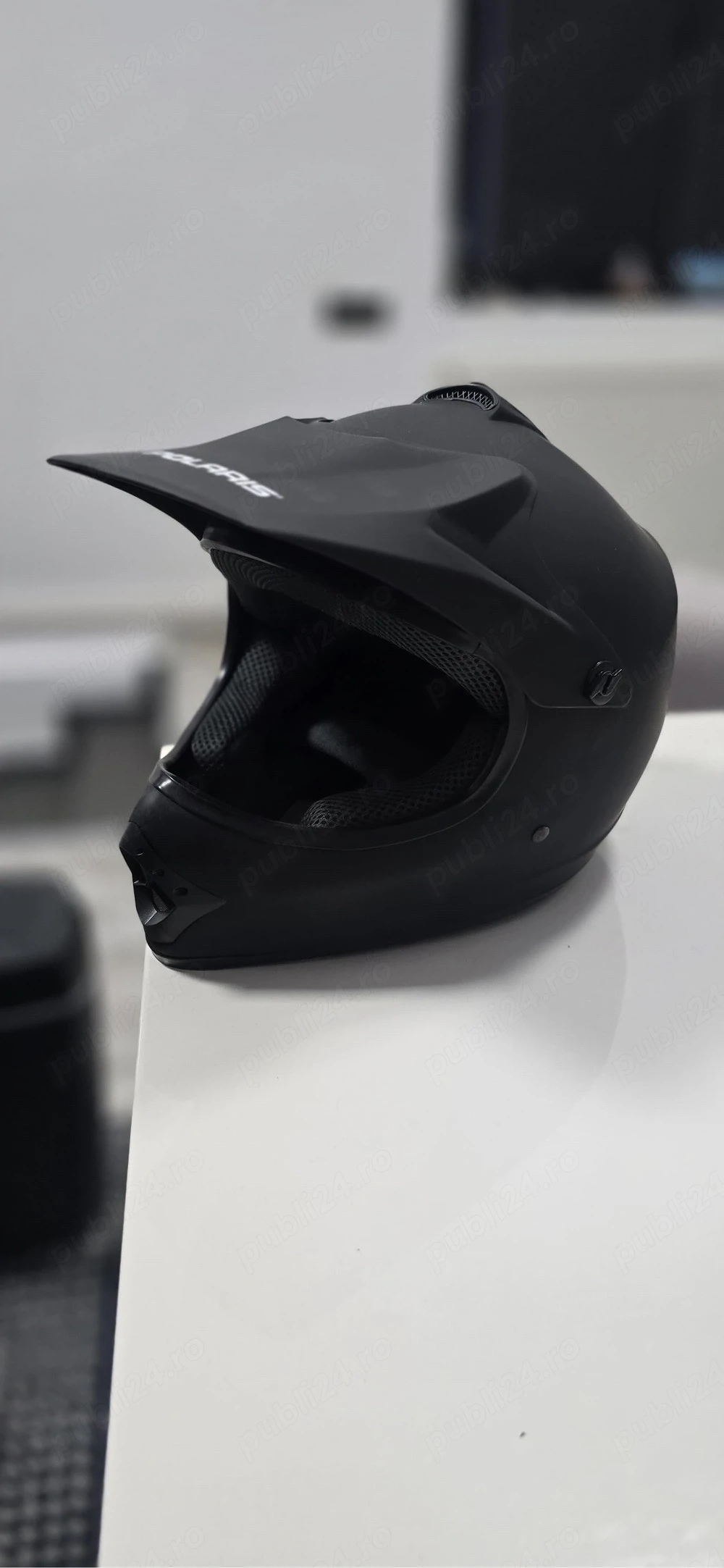 Cască Moto Cross/Enduro/ATV Polaris – Mărimea M – Negru  Mat