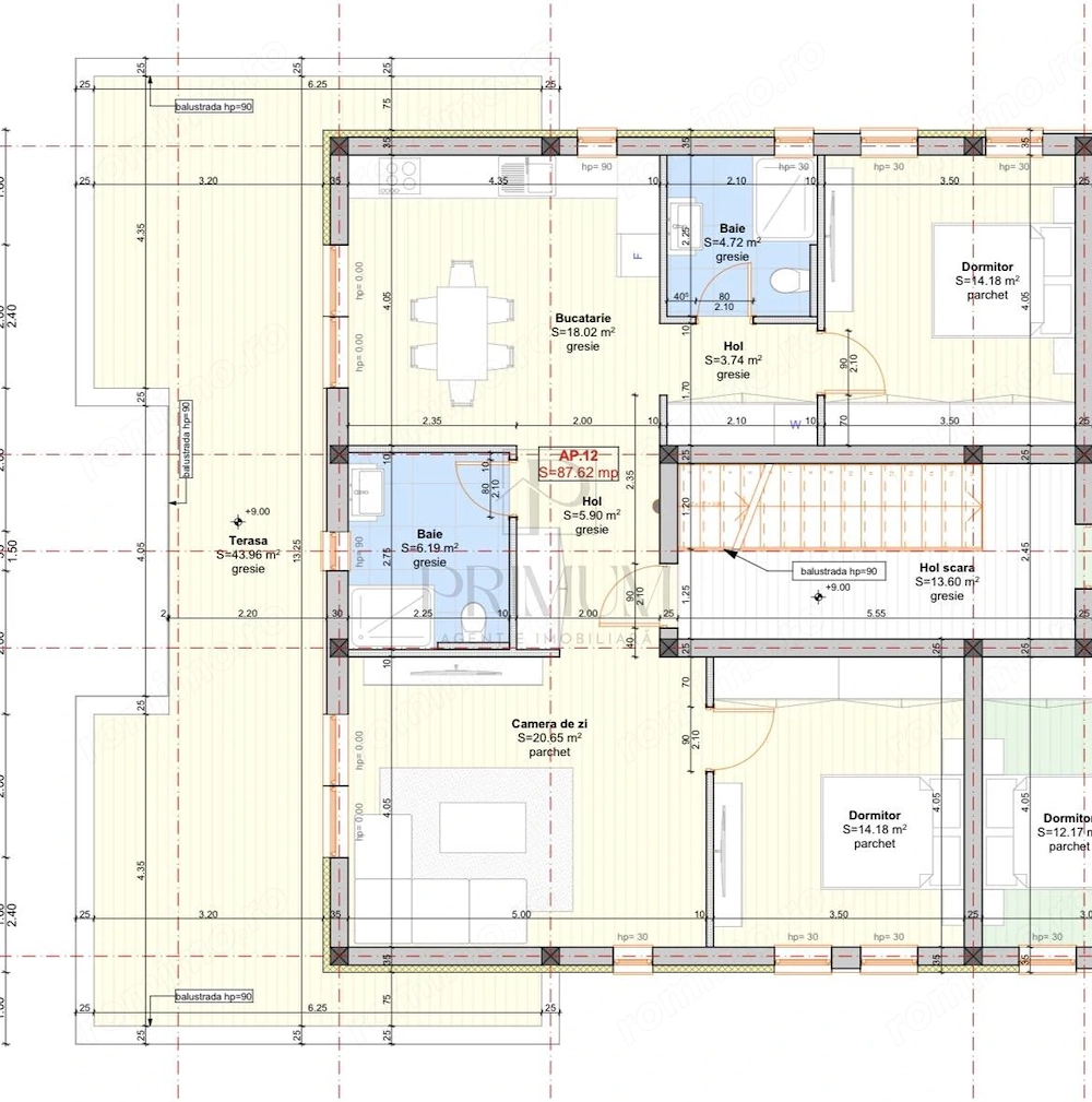 GIROC - PENTHOUSE - 88 MP UTILI - TERASA 45MP - DISPONIBIL IMEDIAT