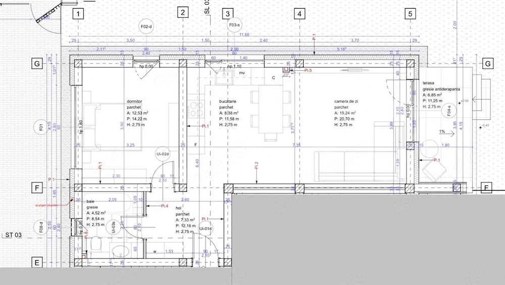 Apartament 2 camere, 50 mp SEMICENTRAL 