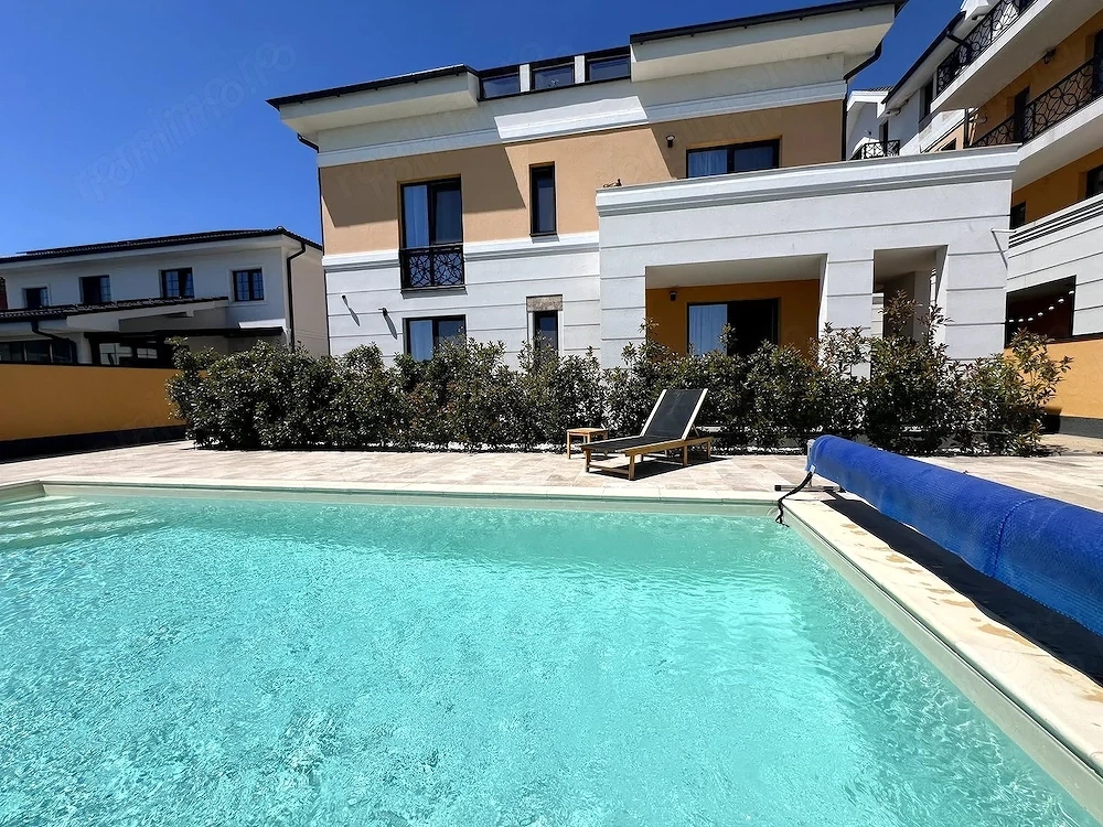 Comision 0%. Braytim. Etaj 1. Vila cu 6 ap. Piscina. Mobilat LUX. 