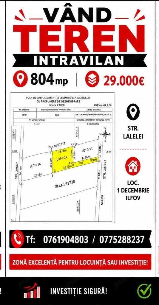 Teren de vânzare 