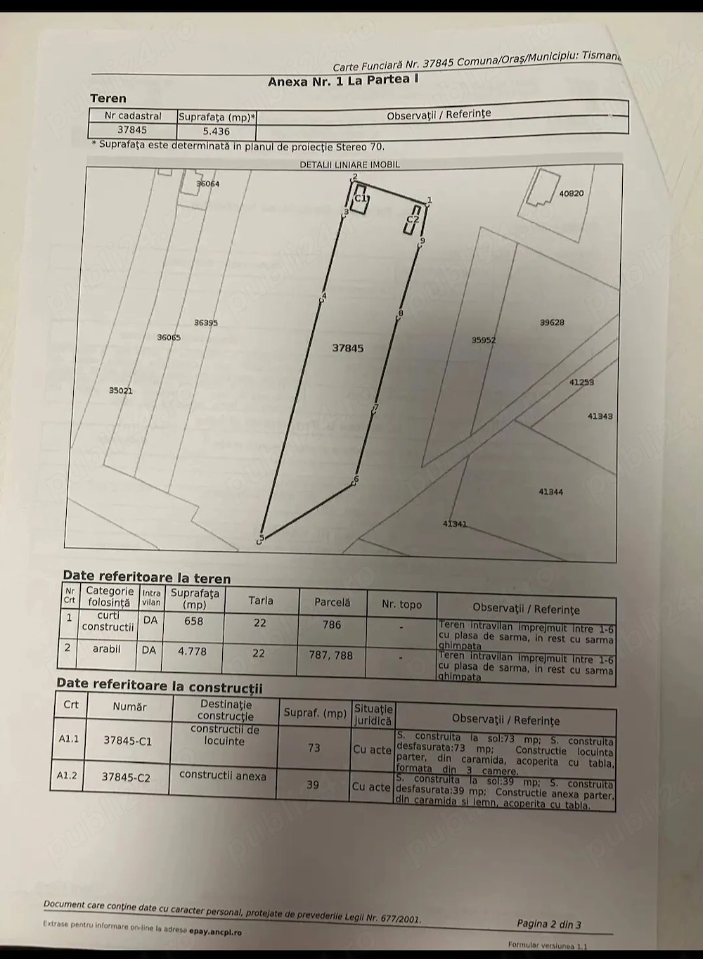 Casă cu teren 5436 mp Tismana (Vânata), utilități, acte la zi