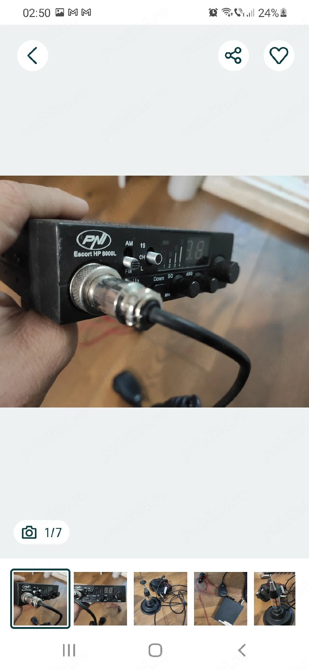 Statie PNI cu antena 70 cm