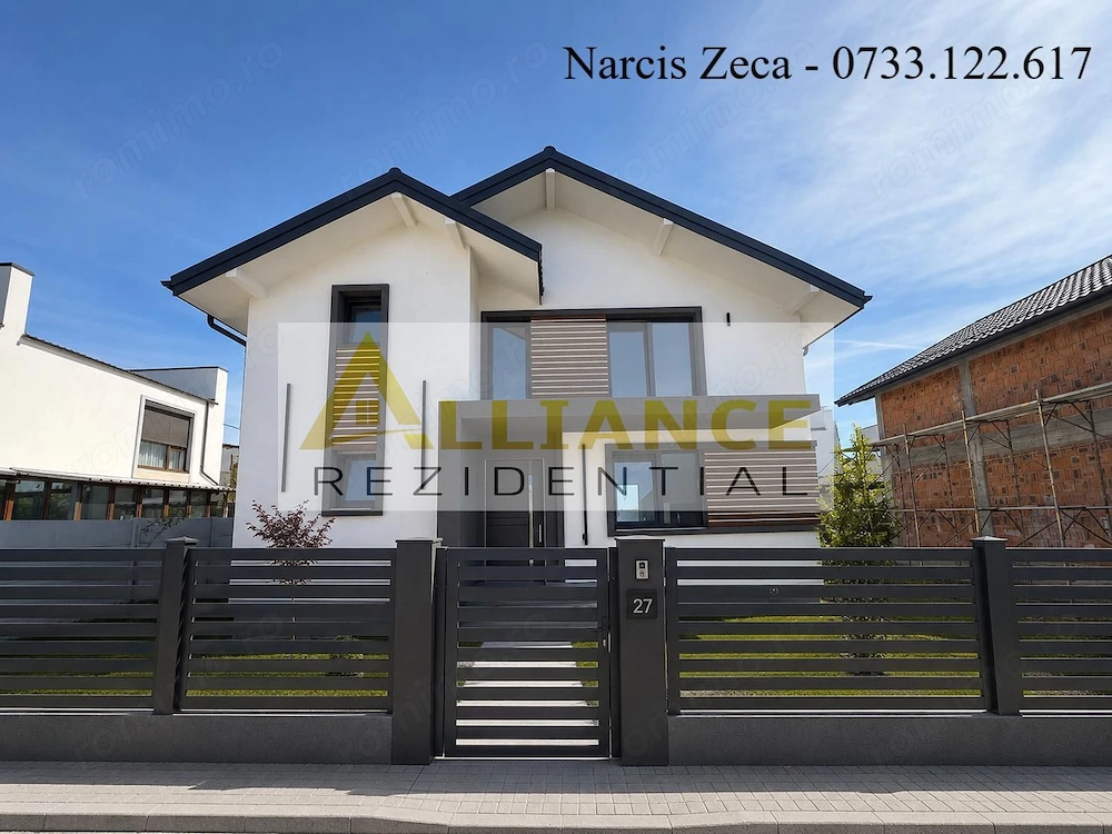 Vila individuala P+1E  - 5 camere 2 bai - 260mp teren