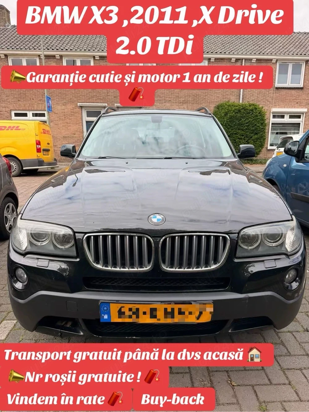 BMW X3 2011, 2.0 Diesel, 4x4 ,euro 5, Vindem in Rate ! 