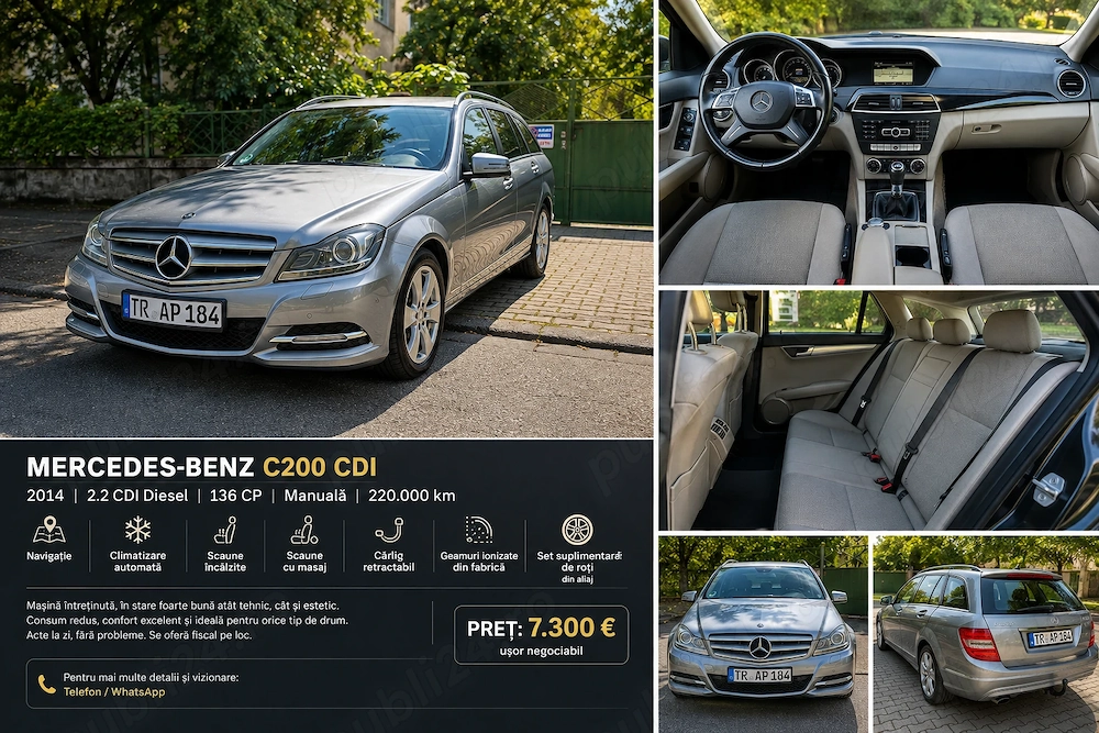 Se vinde Mercedes-Benz  an fabricație 2014,