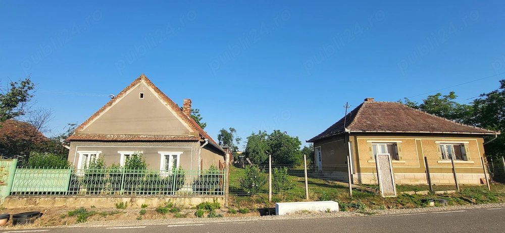 De vânzare în sat Cadea, jud. Bihor: 2 case învecinate, cu teren generos, pentru familii extinse