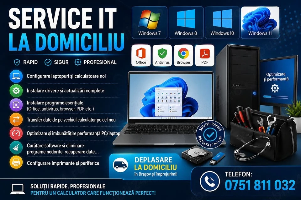 Instalare Windows 7   10   11 #Brasov