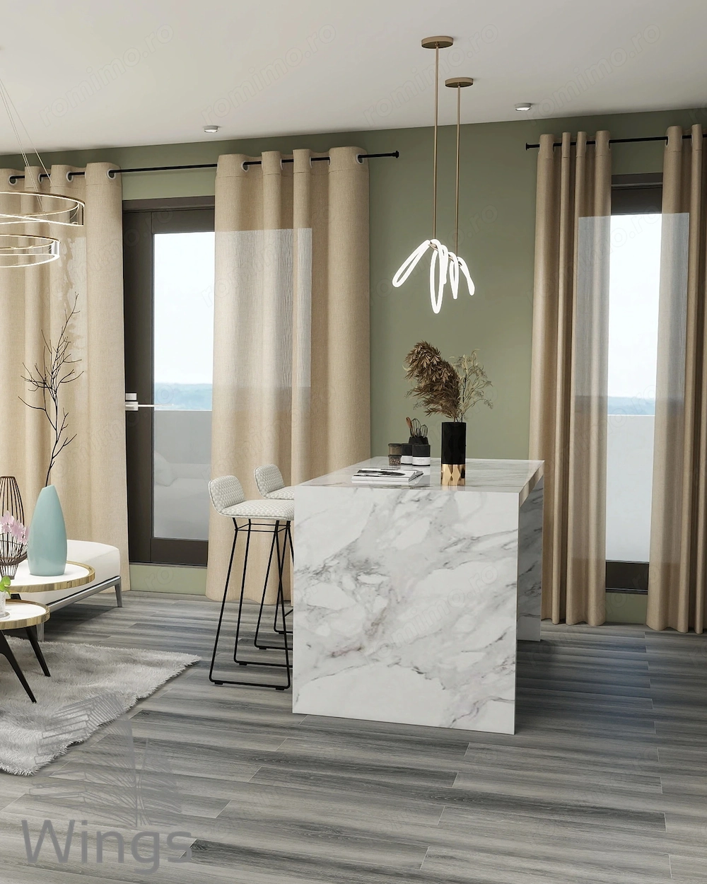 Apartament cu 2 camere! Parcare subterana inclusa! Soporului 19