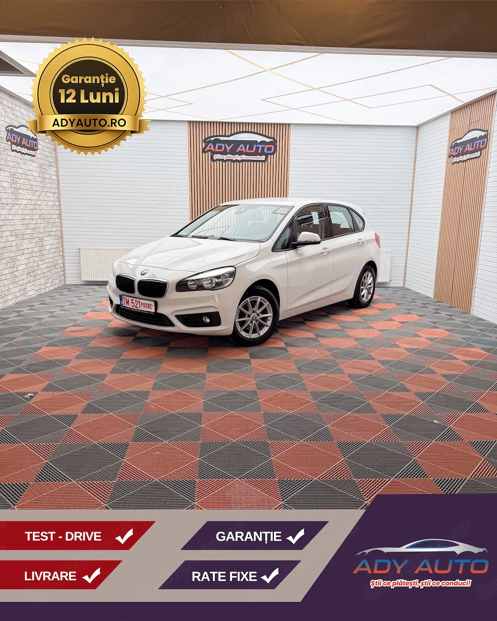 BMW 2ER , 2,0 Diesel . An 2016 . 150 CP . Euro 6 . Garantie 12 luni . Buy-Back , Test-Drive . 