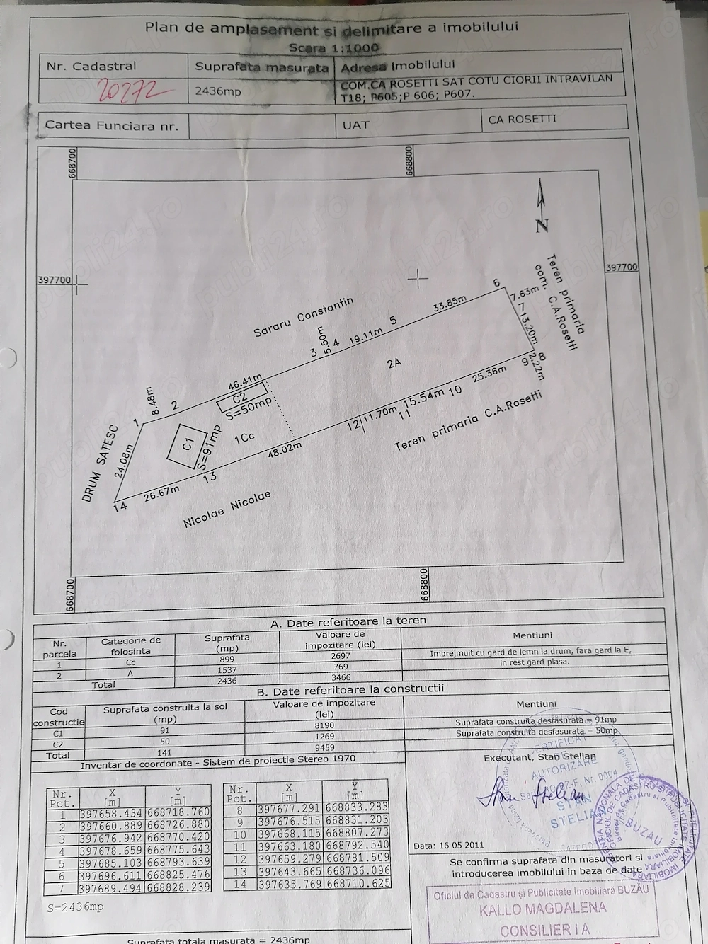 Casa 3 camere, garaj+ anexe- Buzau CA Rosetti-Cotu Ciorii